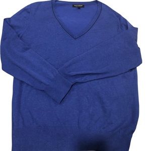 Banana Republic Colbalt Blue V-Neck Sweater
